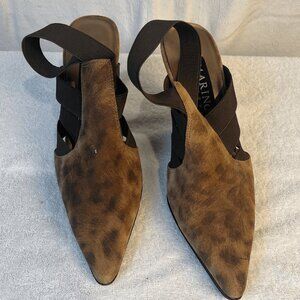 Marino Boutique point toe brown sling back heels size 8.5